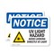 Signmission UV Light Hazard Avoid Looking OSHA Notice Sign, Plastic, 10in W x 7in L, 2PK OS-2PACK-NS-P-710-L-18852 - alternate 1